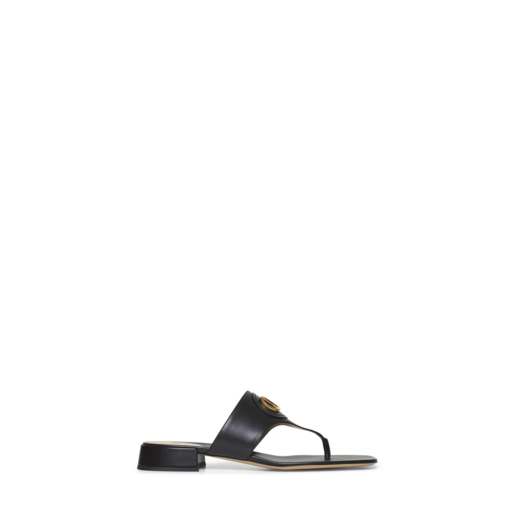 Valentino Garavani Women's Black Vlogo Signature Slide Sandal