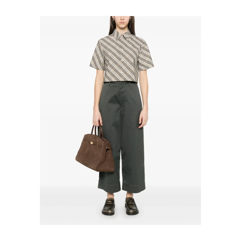 Burberry Grijze Shirt met Knoopsluiting Gray Dames