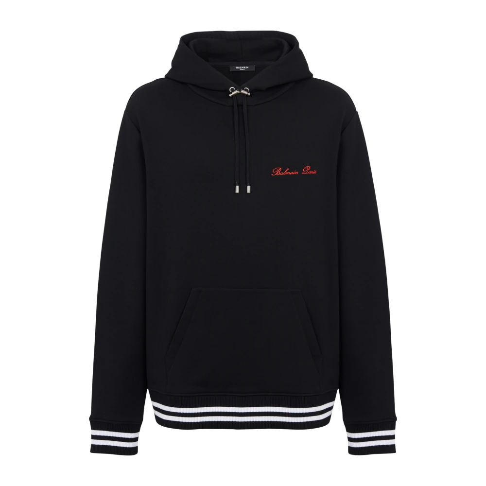 Balmain Signature Hoodie Black Heren