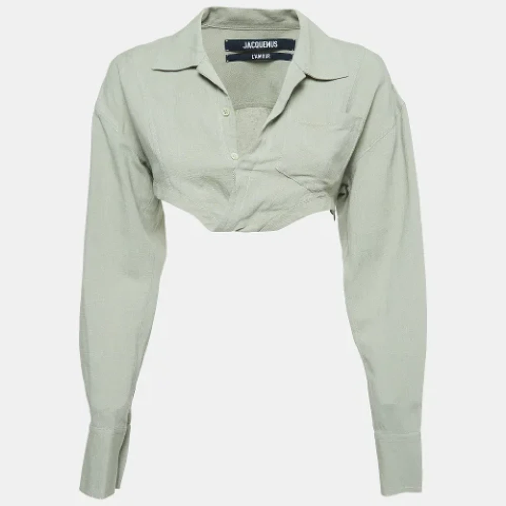 Jacquemus Pre-owned Linen tops Green Dames