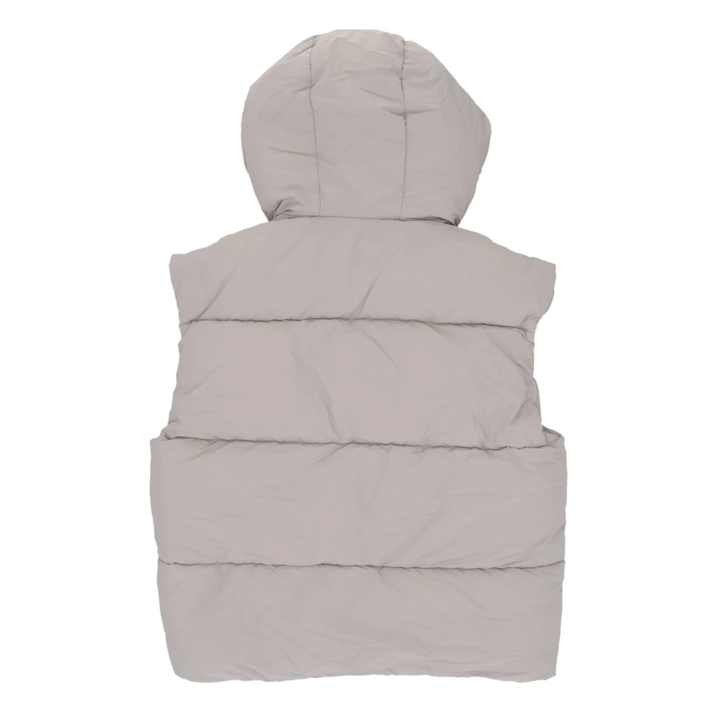 Karl Kani Handtekening Puffer Vest met Verstelbare Capuchon Gray Heren