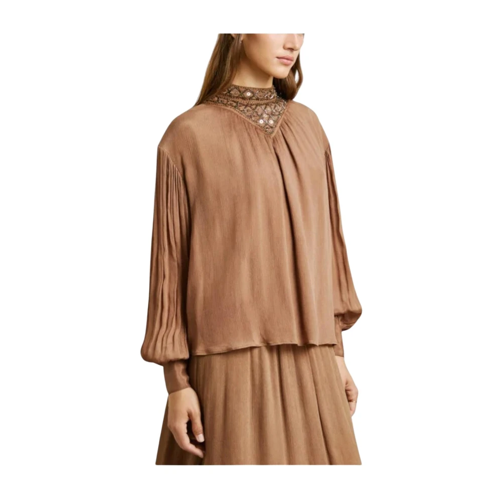 Pepe Jeans Women's Brown Blouses - Blouses - L - Blouses & Shirts