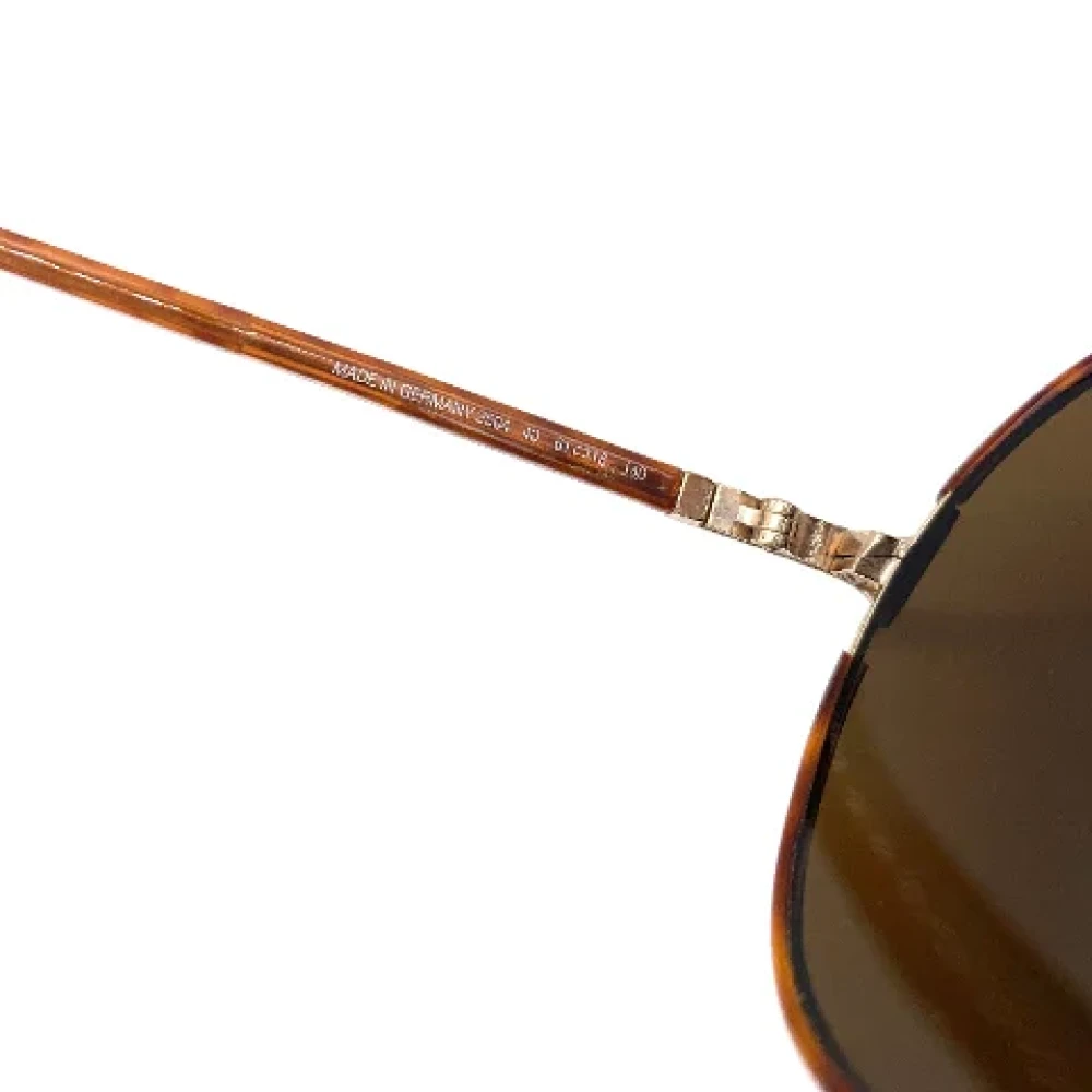 Dior Vintage Pre-owned Metal sunglasses Yellow Heren