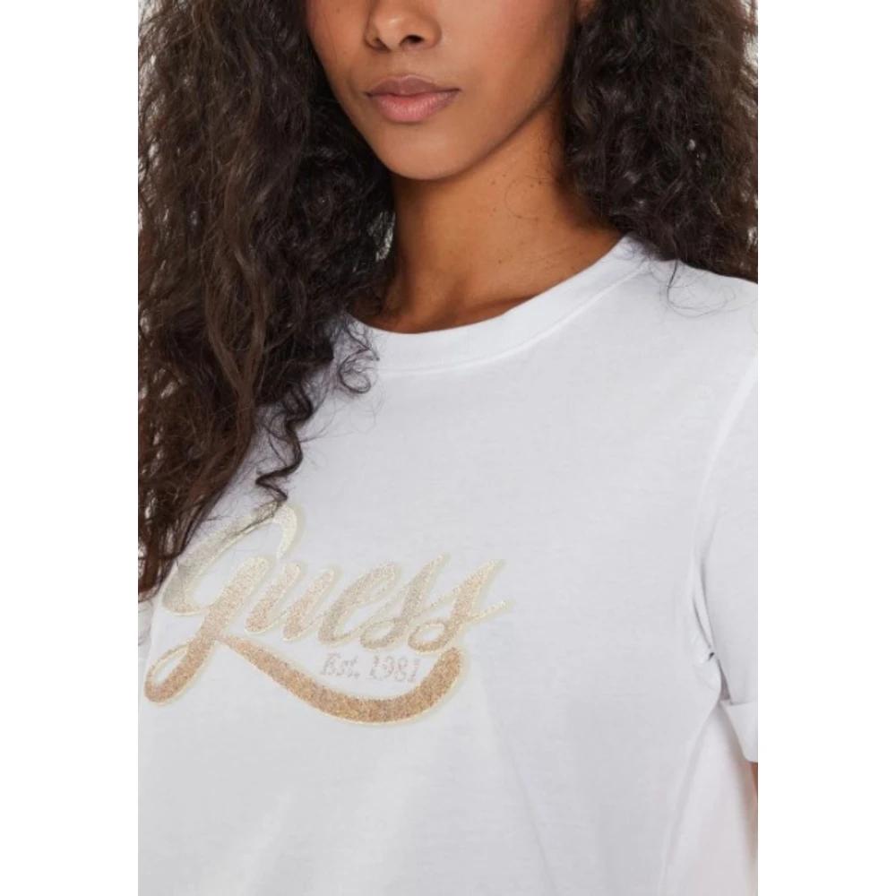 Guess Logo T-shirt White Dames