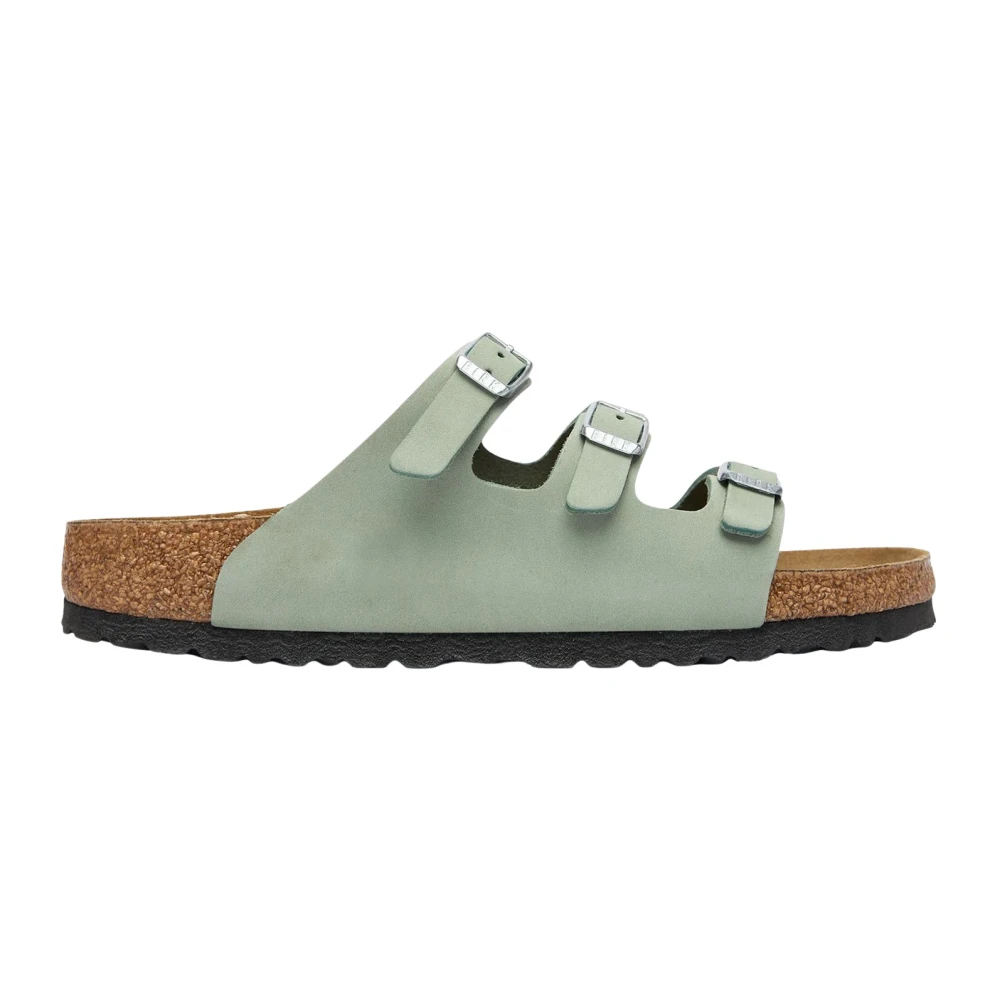 Birkenstock Men's Green Florida Fresh - Sliders - 6 Uk - Shoes