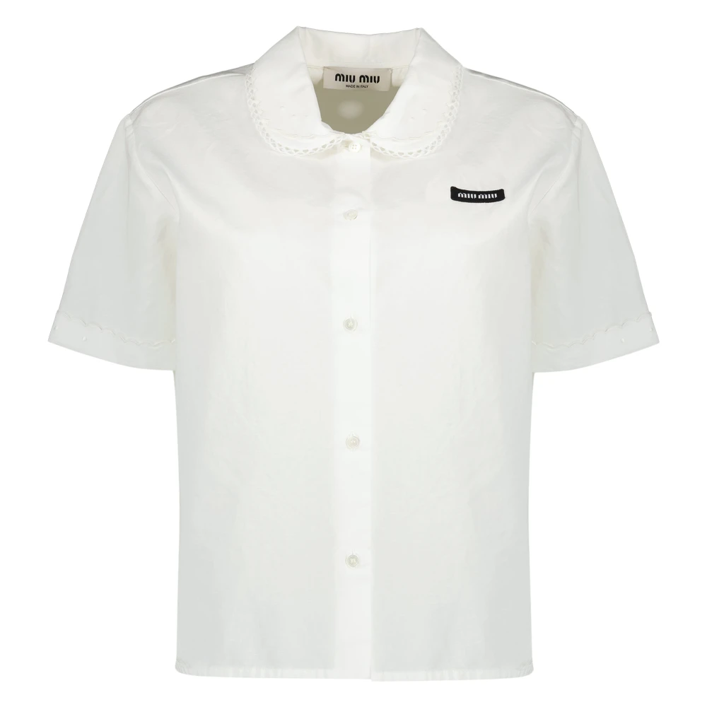 Miu Miu Women's White Shirts - Shirts - S - Blouses & Shirts