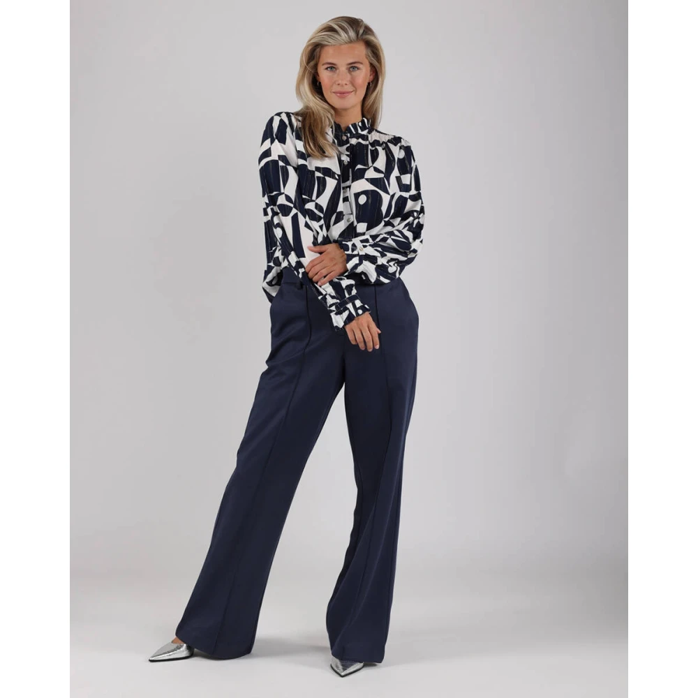 Nukus Jill Scuba Broek Blue Dames