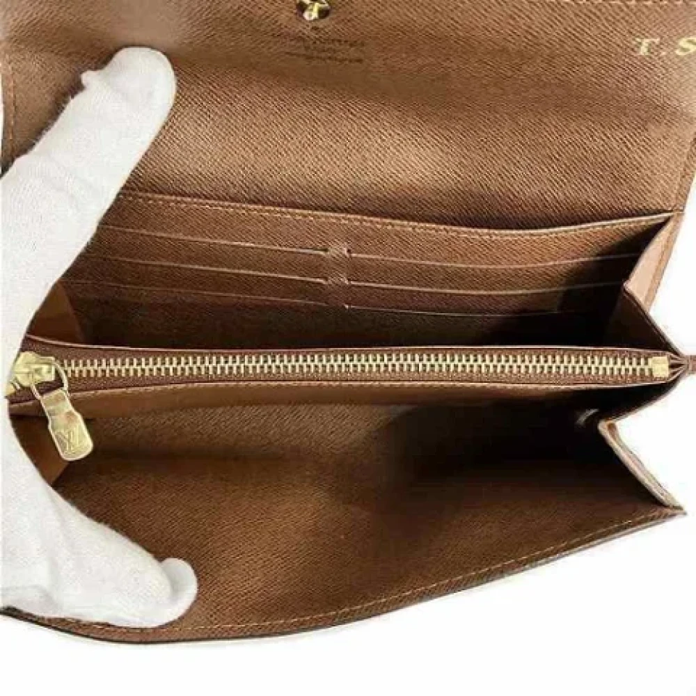 Louis Vuitton Vintage Pre-owned Plastic wallets Brown Dames