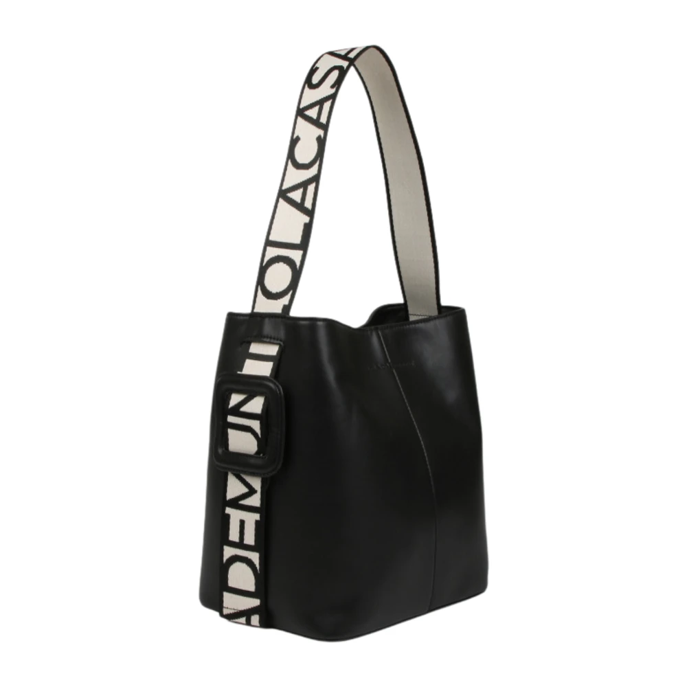 Lola Casademunt Shopper Tas met Logohandvat en Kunstleer Black Dames