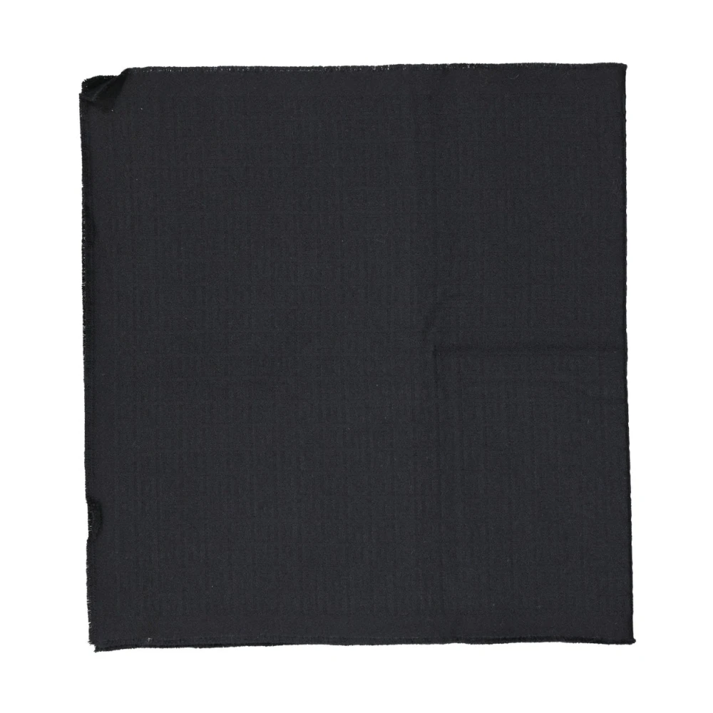 Givenchy Men's Black Winter Scarves, One Size, Wool Scarf