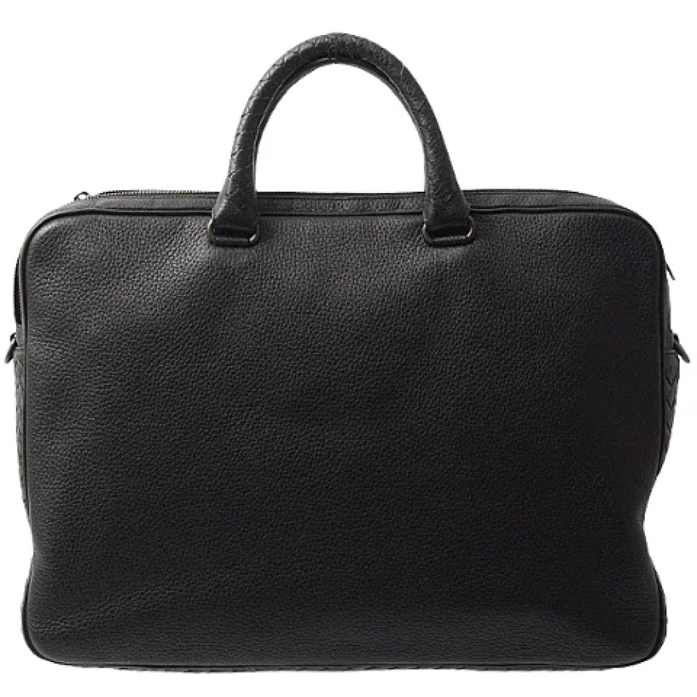 Bottega Veneta Vintage Pre-owned Leather shoulder-bags Black Heren