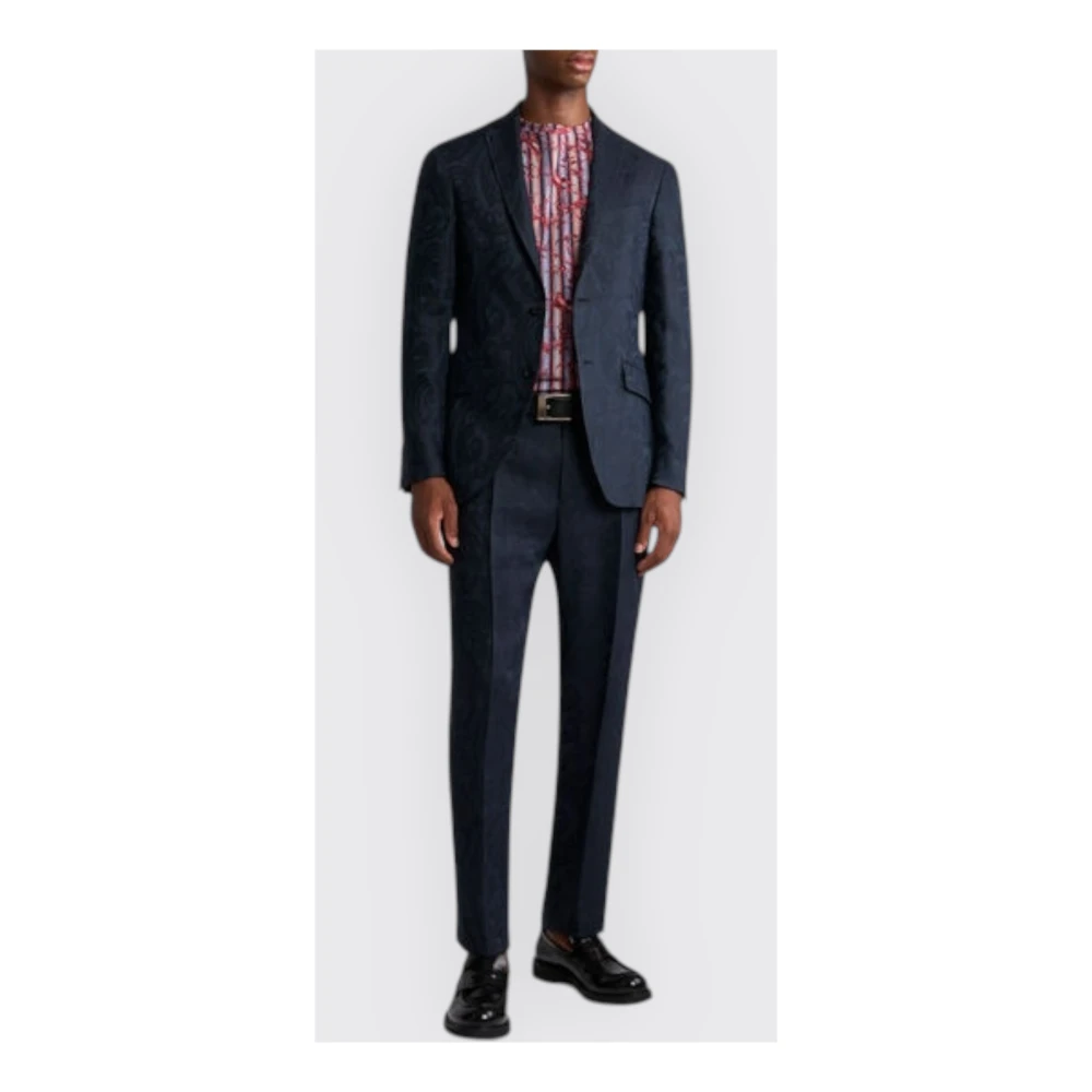 ETRO Roma Jas voor Stijlvolle Outfits Blue Heren
