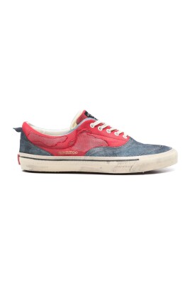 red-sneakers-with-blue-details