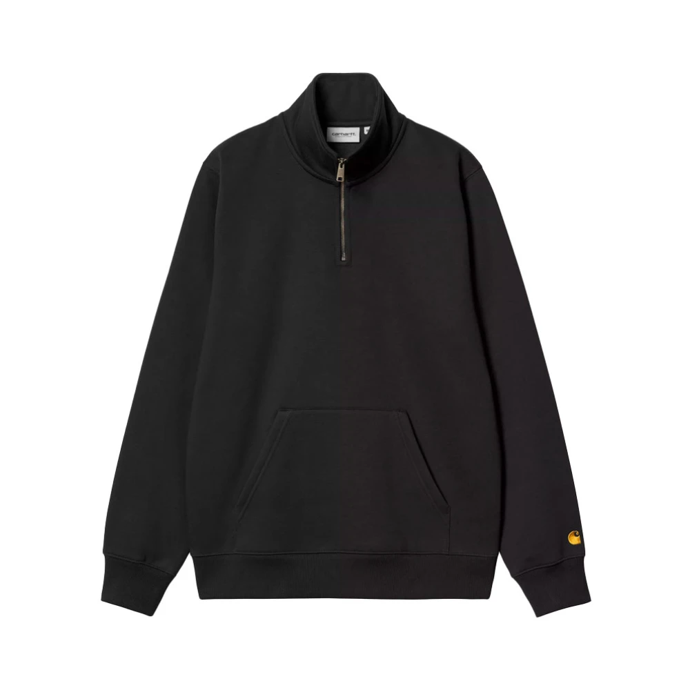 Carhartt Wip Men's Black Chase Neck Zip Sweat - Zip-Throughs - M - Sweatshirts & Hoodies