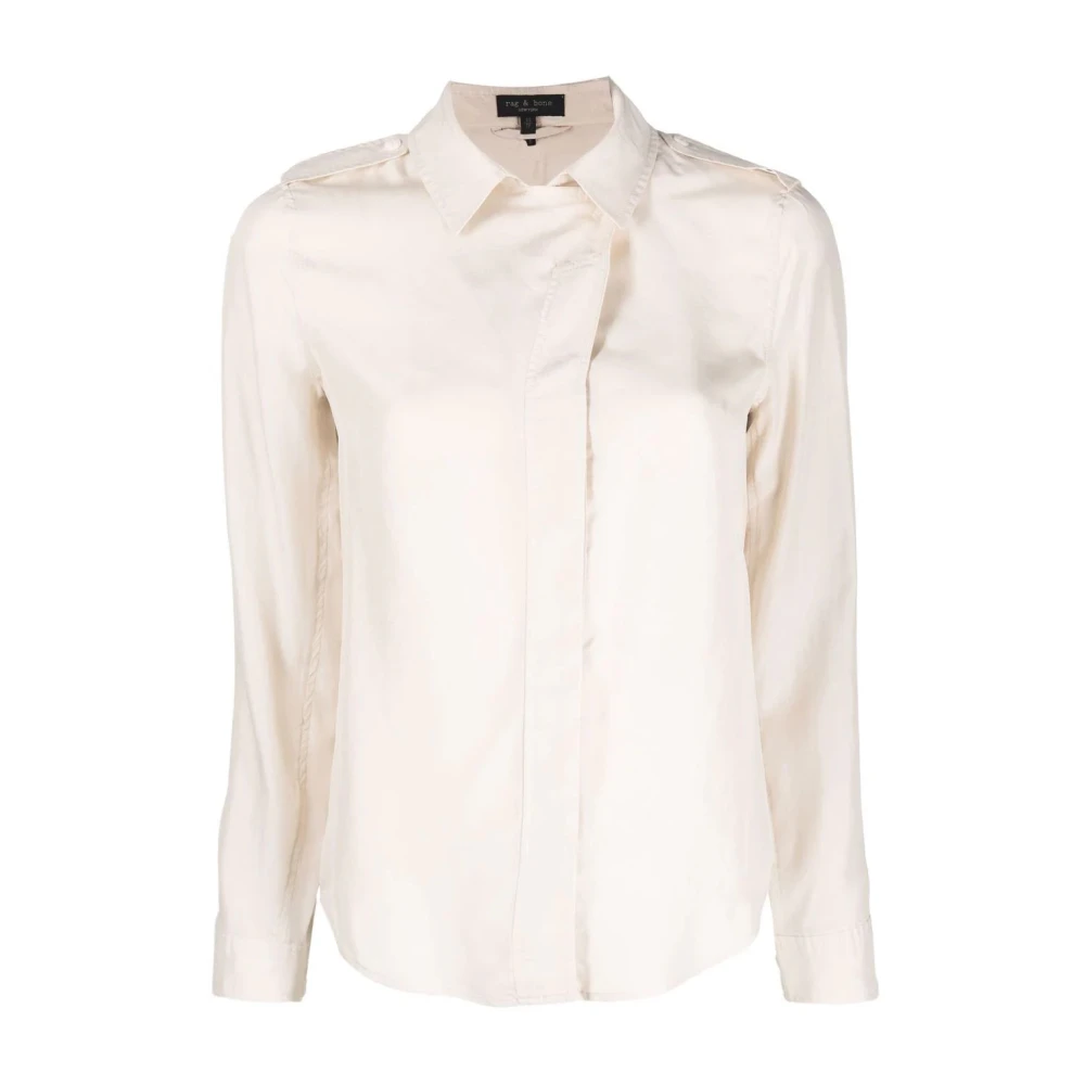 Rag & Bone Casual Beige Zijden Blouse Beige Dames