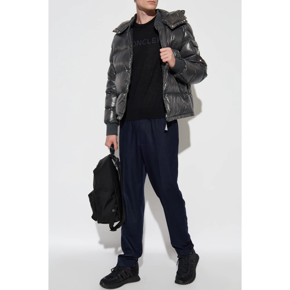 Moncler Trui met logo Black Heren