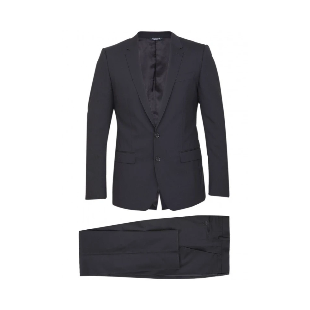 Dolce & Gabbana Men's Black Martini-Fit Suit - Single Breasted Suits - 2XL - Suits