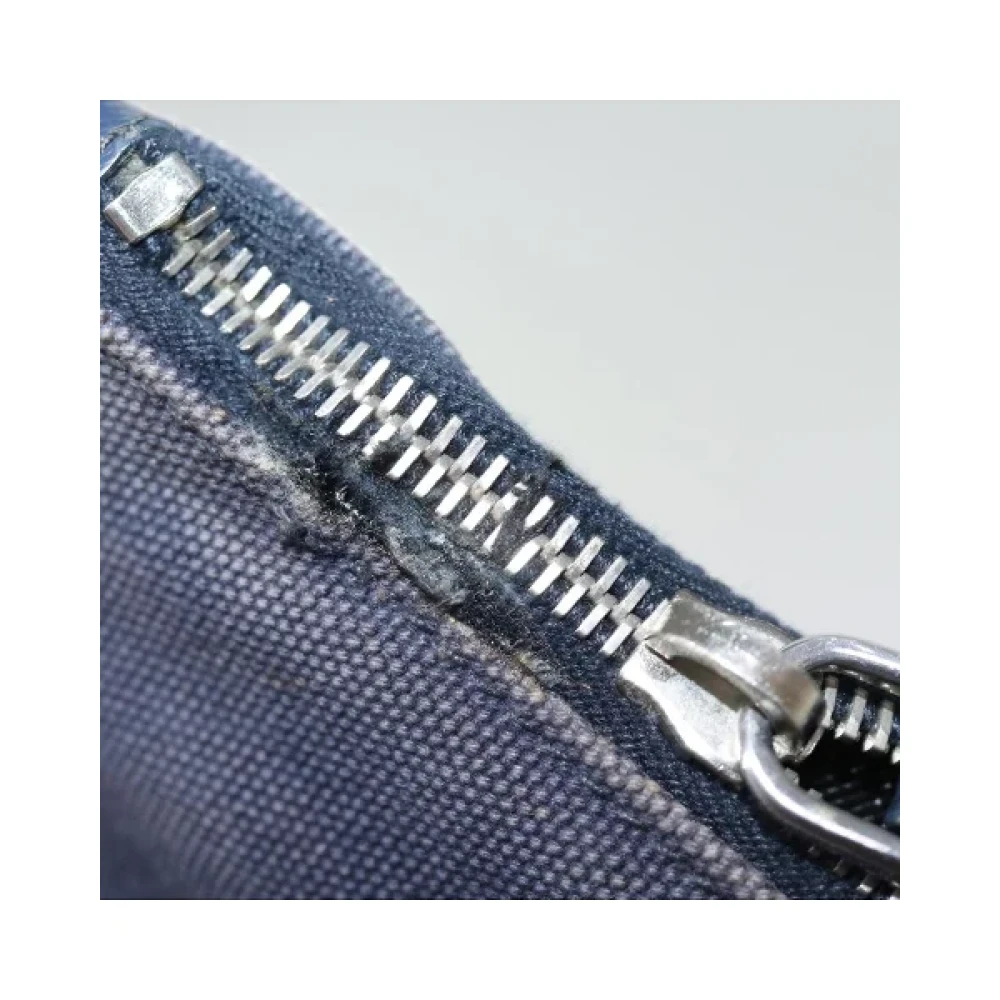 Prada Vintage Pre-owned Cotton handbags Blue Dames