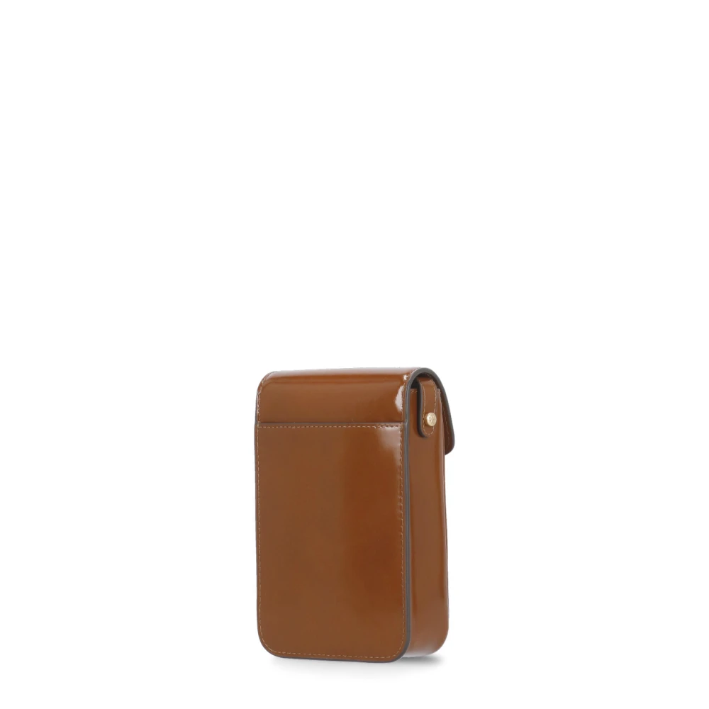TORY BURCH Bruin Leren Telefoonhoesje Brown Dames