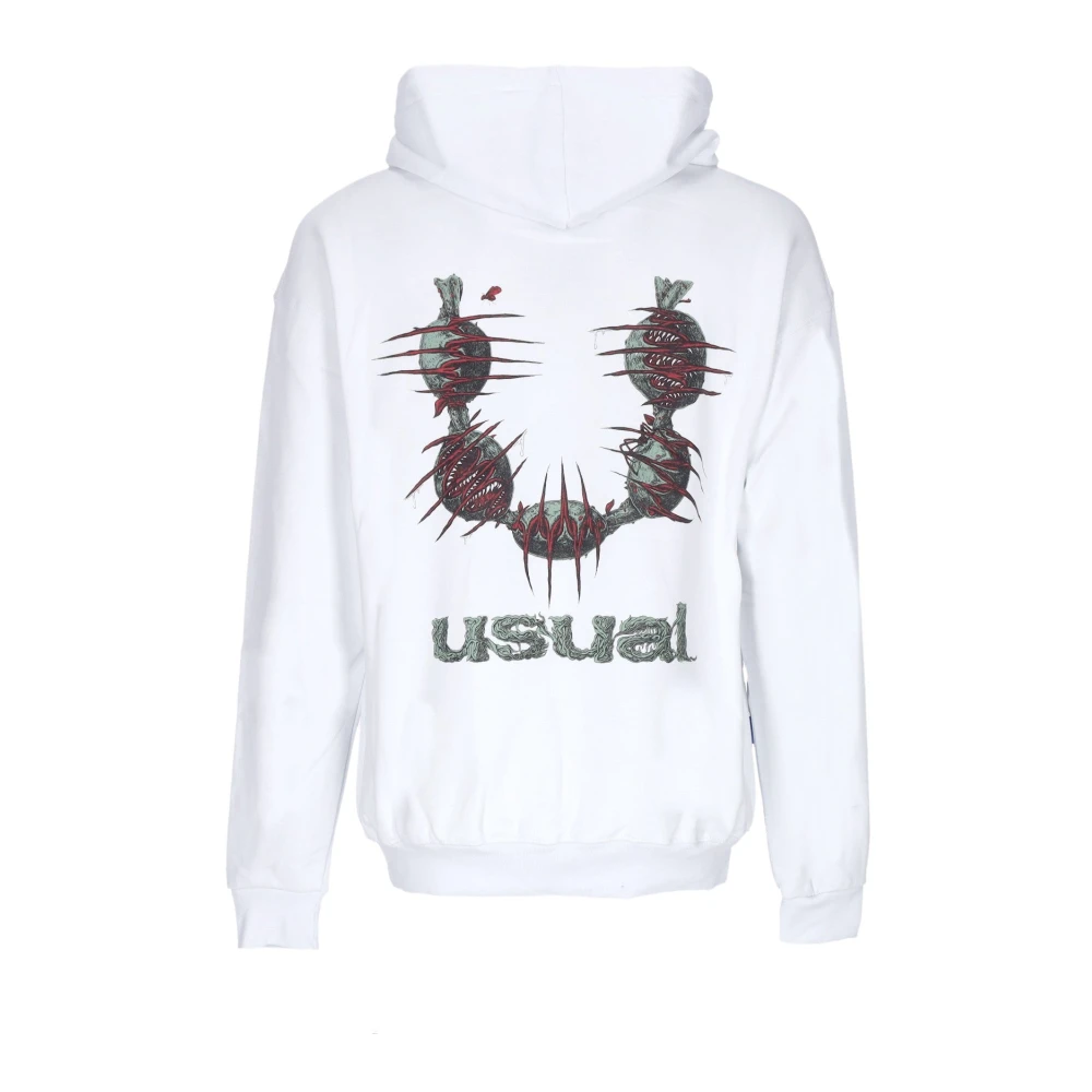 Usual Witte Dionea Hoodie Sweatshirt met lange mouwen White Heren