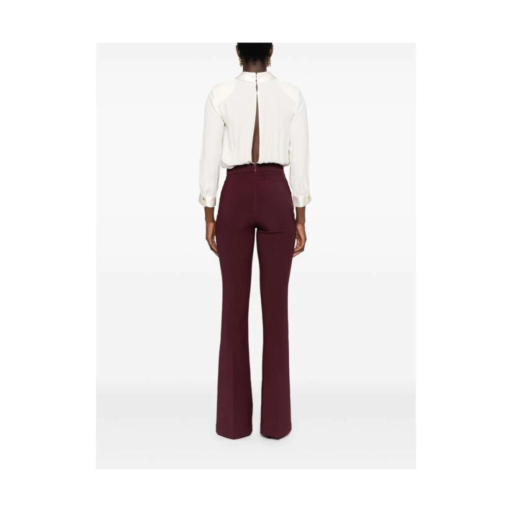 Elisabetta Franchi Zijde Blend Jumpsuit met Kruishals Multicolor Dames