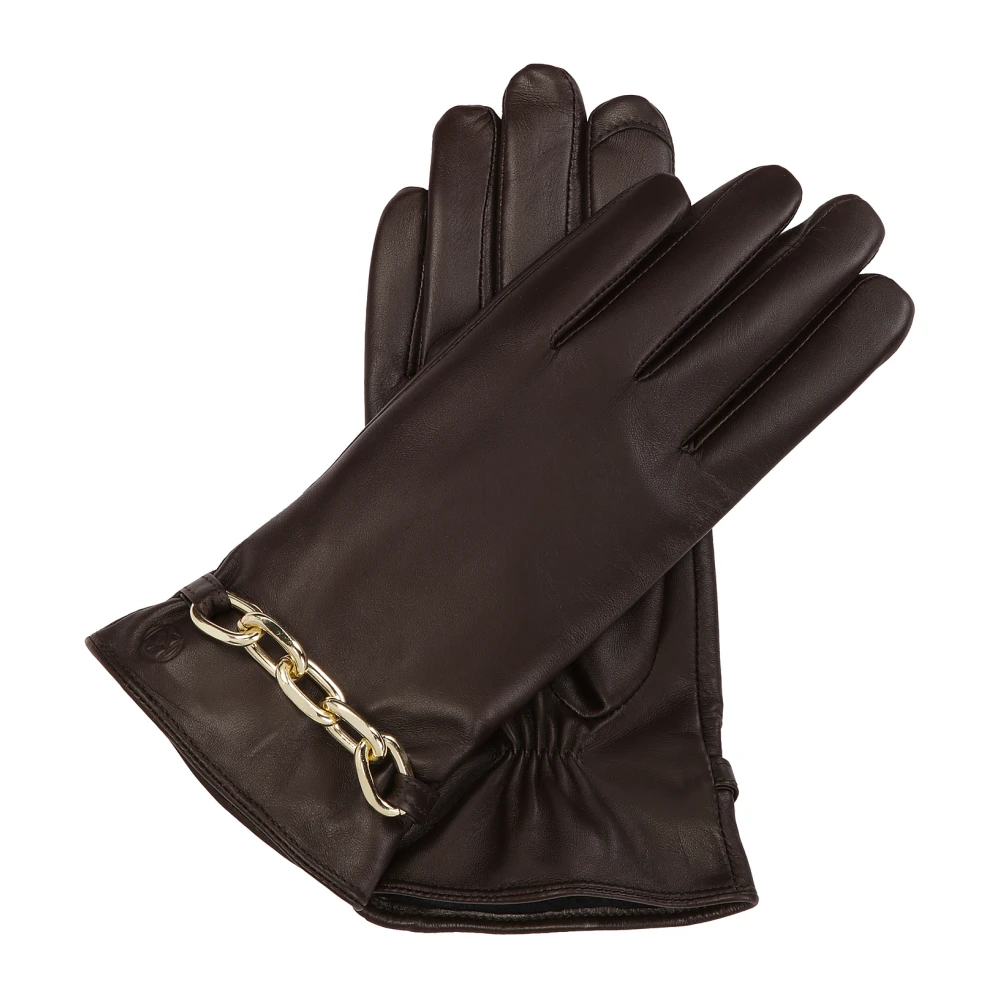 Kazar Bruine handschoenen met ketting Brown Dames