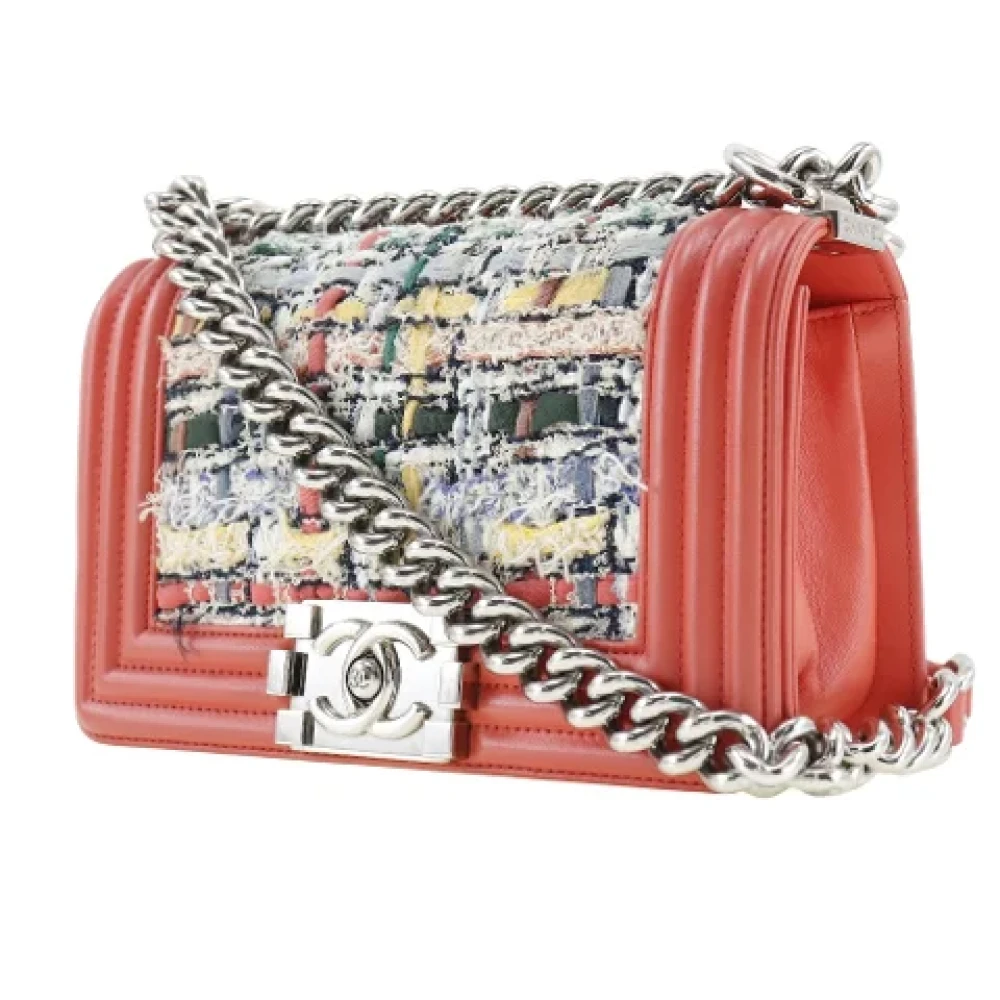 Chanel Vintage Pre-owned Canvas chanel-bags Red Dames