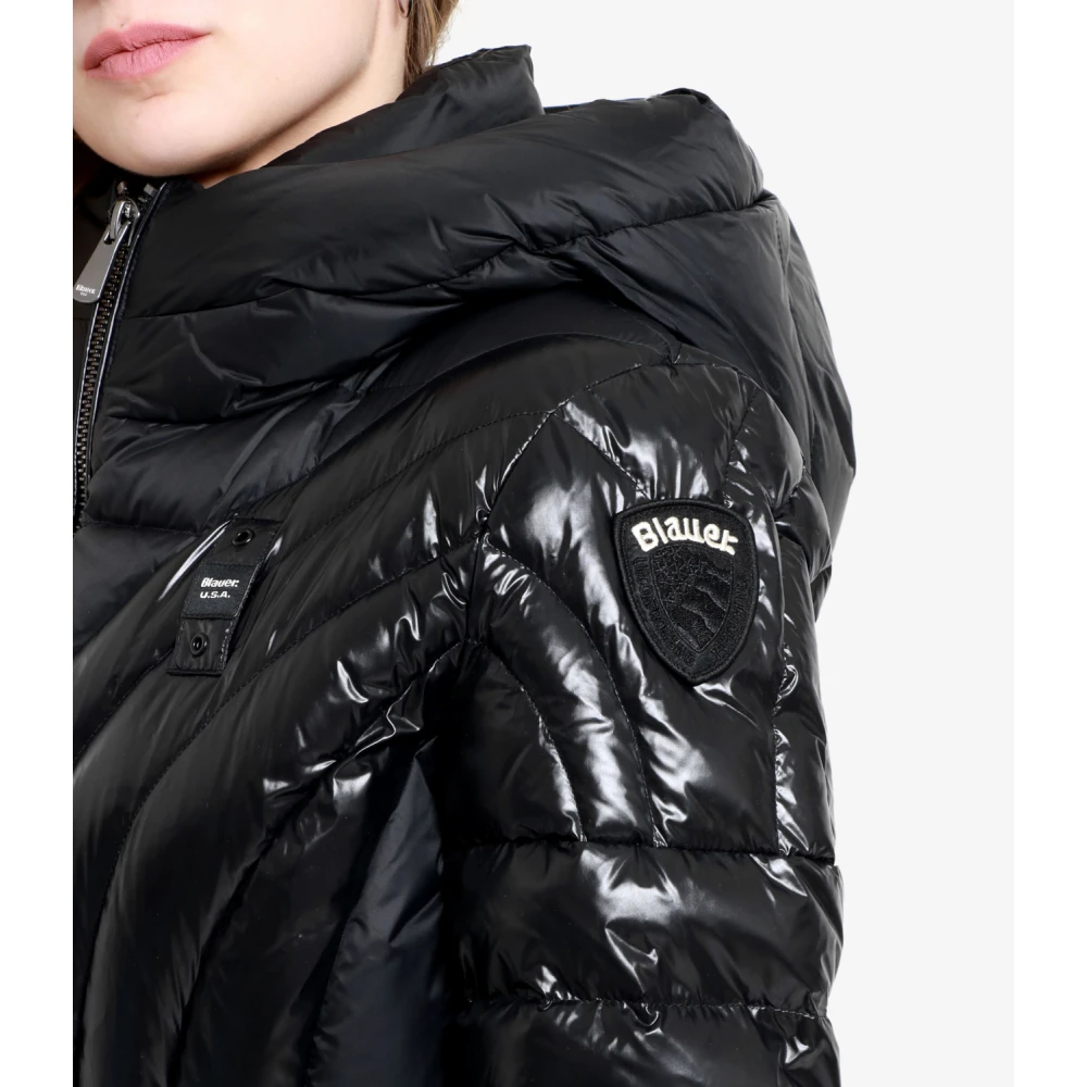 Blauer Urban Style Lange Jas Black Dames