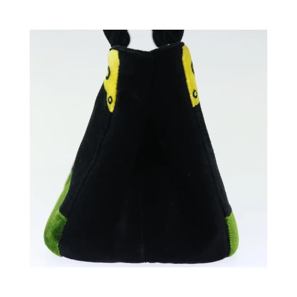 Prada Vintage Pre-owned Canvas handbags Black Dames
