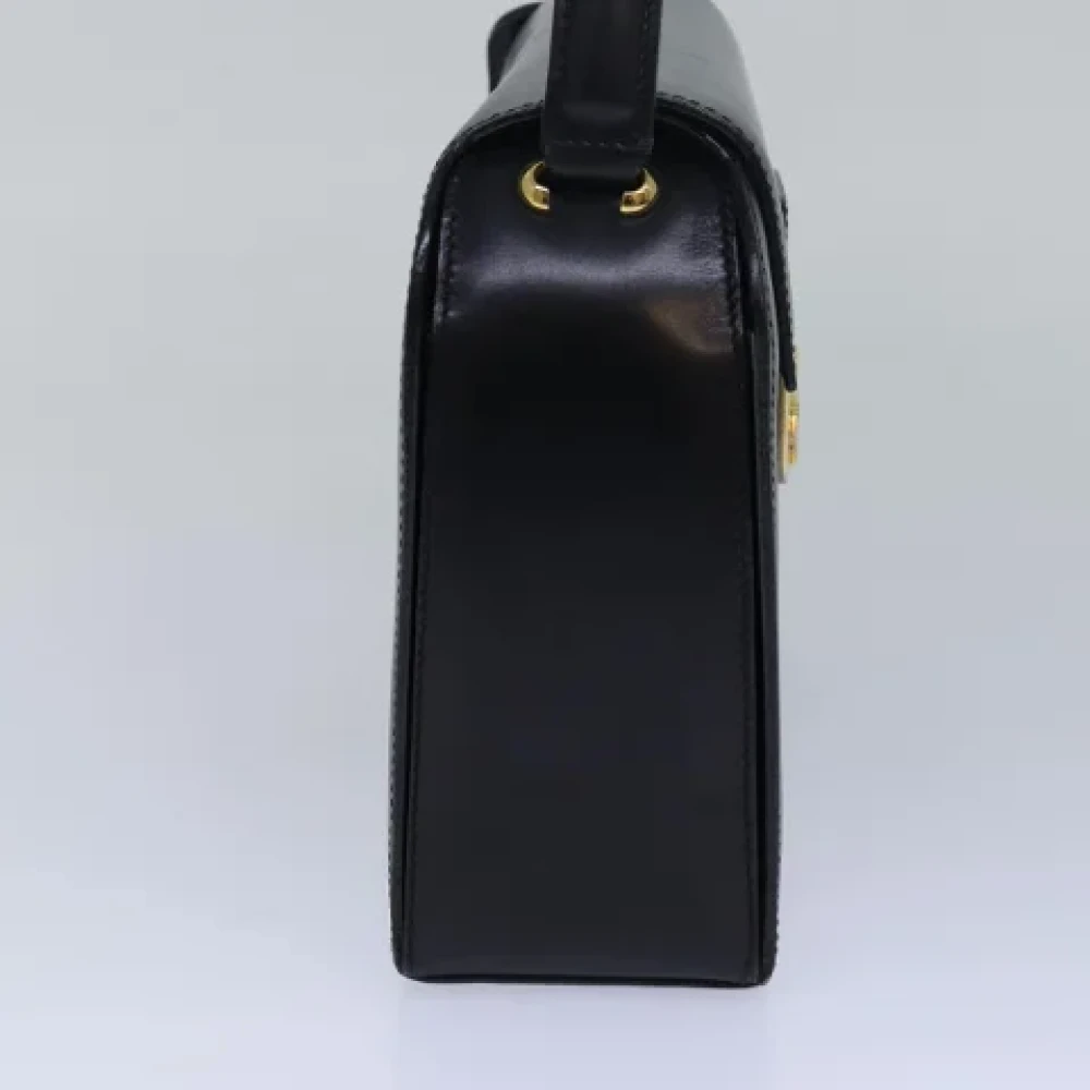 Celine Vintage Pre-owned Leather handbags Black Dames