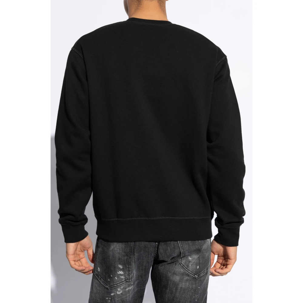 Dsquared2 Sweatshirt met logo Black Heren