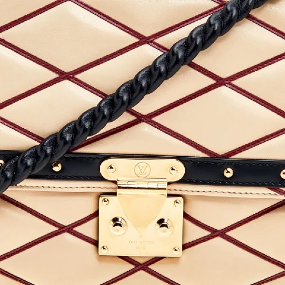 Louis Vuitton Vintage Pre-owned Leather louis-vuitton-bags Beige Dames