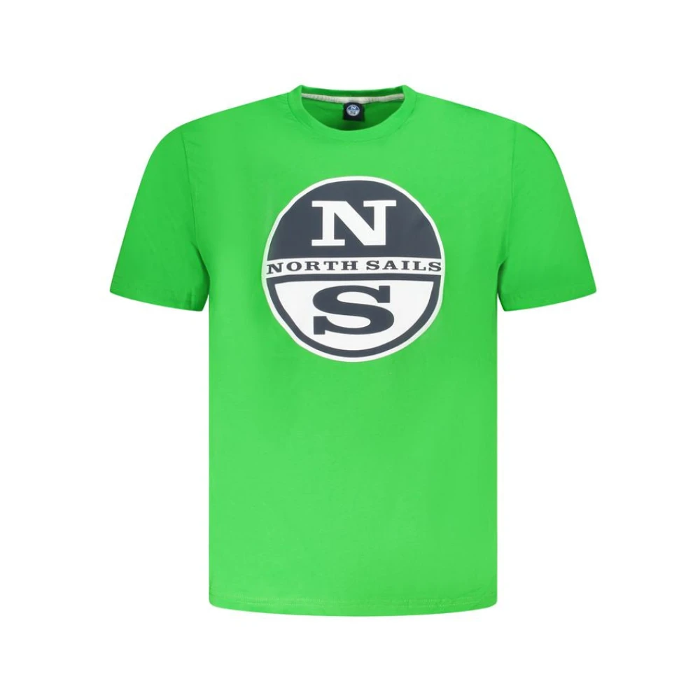 North Sails Herr Grön Toppar 2XL, Bomull, Short Sleeve T-Shirt