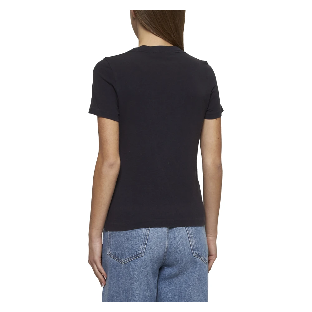 Chloé Banana Logo Print Blauw T-shirt Blue Dames