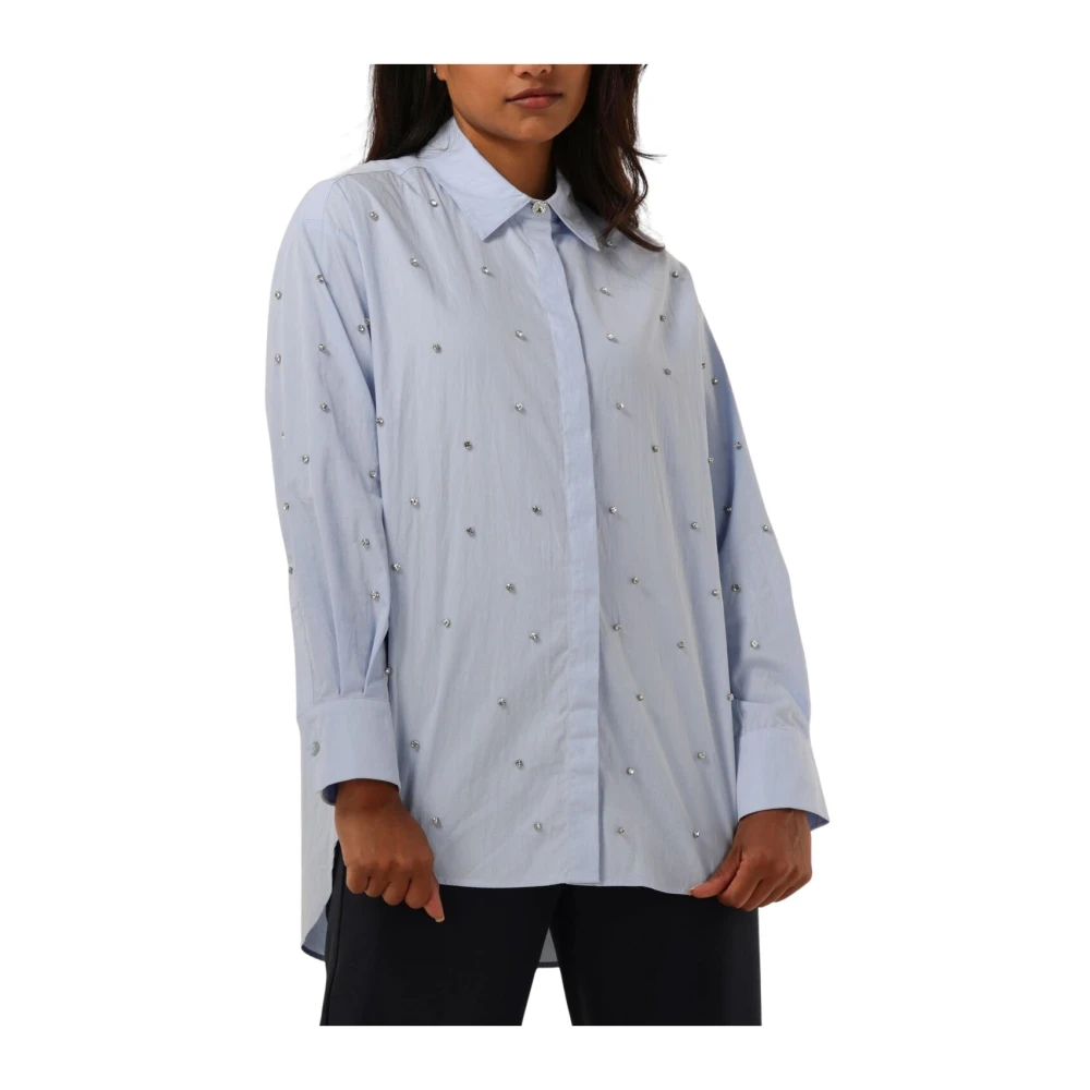 Suncoo Elegante Blauwe Blouse voor Vrouwen Blue Dames