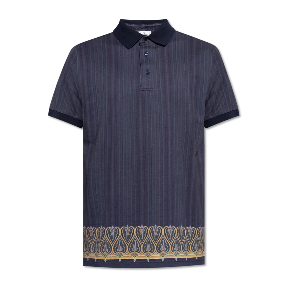 ETRO Gestreepte polo Blue Heren