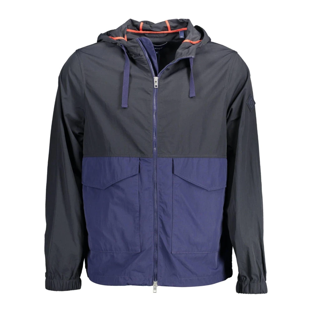 Gant Men's Blue Sports Jacket With Hood