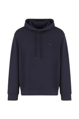 Hoodie med liten logga