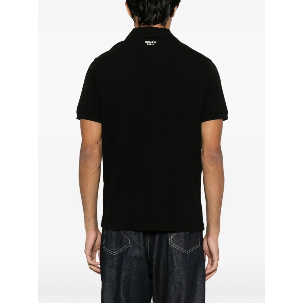 Kenzo Geborduurd Pop Polo Shirt Black Heren