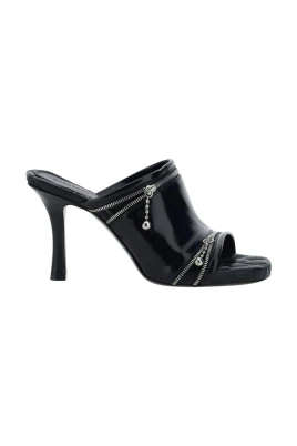 Läder Sandaler med Stiletto Klack