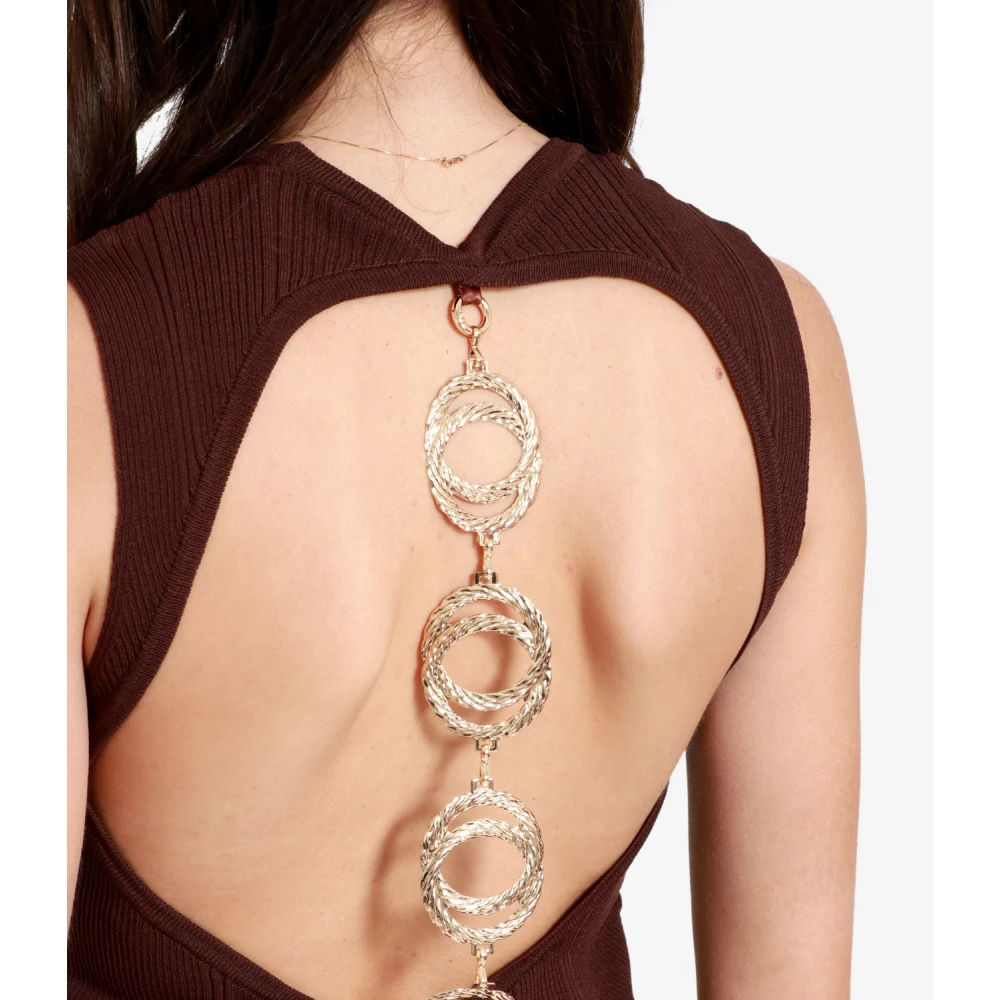 Simona Corsellini Sleeveless Tops Brown Dames