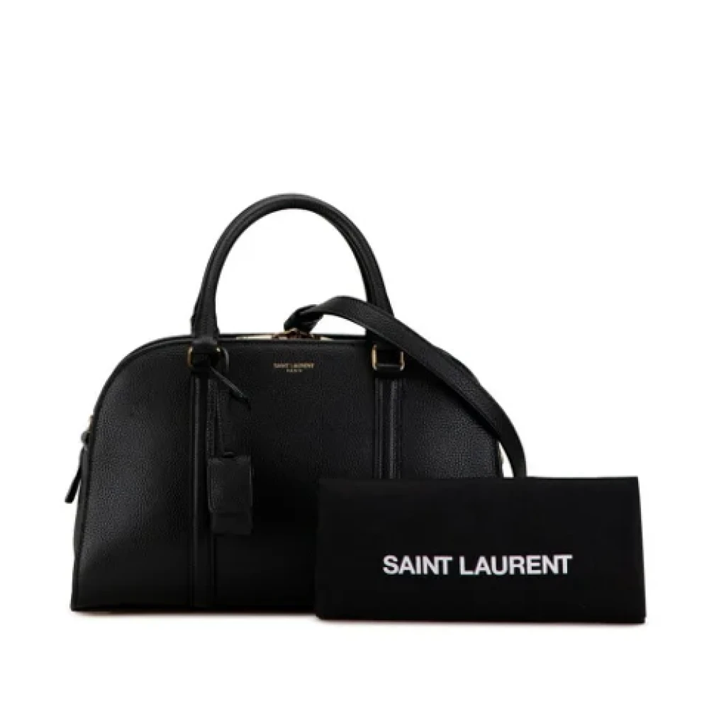 Saint Laurent Vintage Pre-owned Leather handbags Black Dames