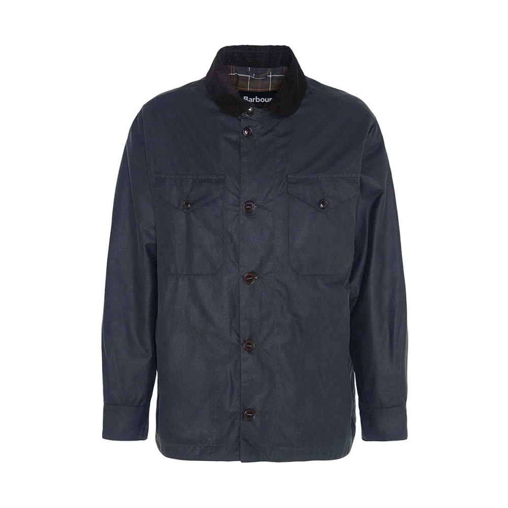 Barbour Gewaxte Deck Jas in Sage Blue Heren