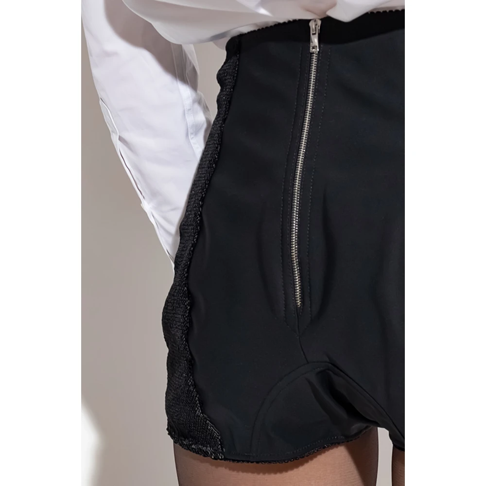 Dolce & Gabbana Hoge taille shorts Black Dames
