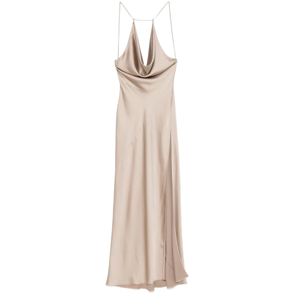 Andamane Grijze Elegante Jurk Gray Dames