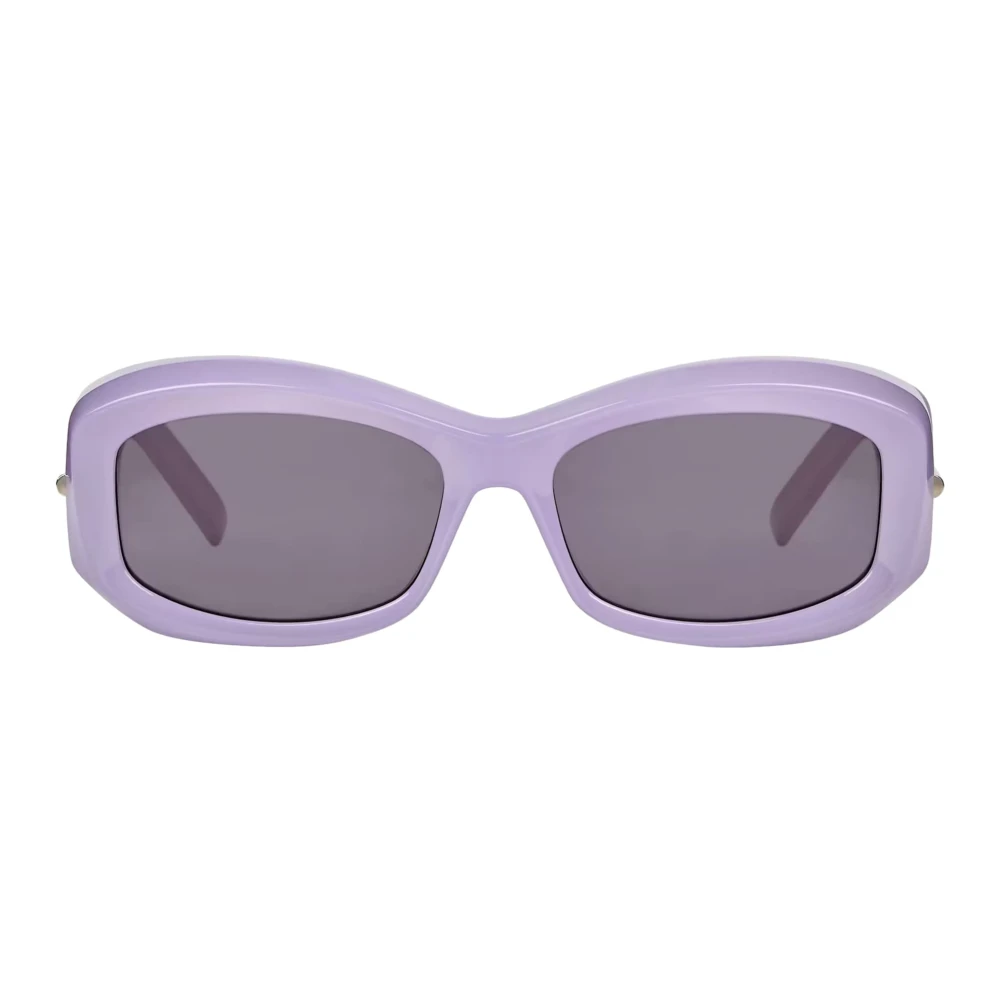 Givenchy Lila Ovala Solglasögon med Grå Lins Purple, Dam