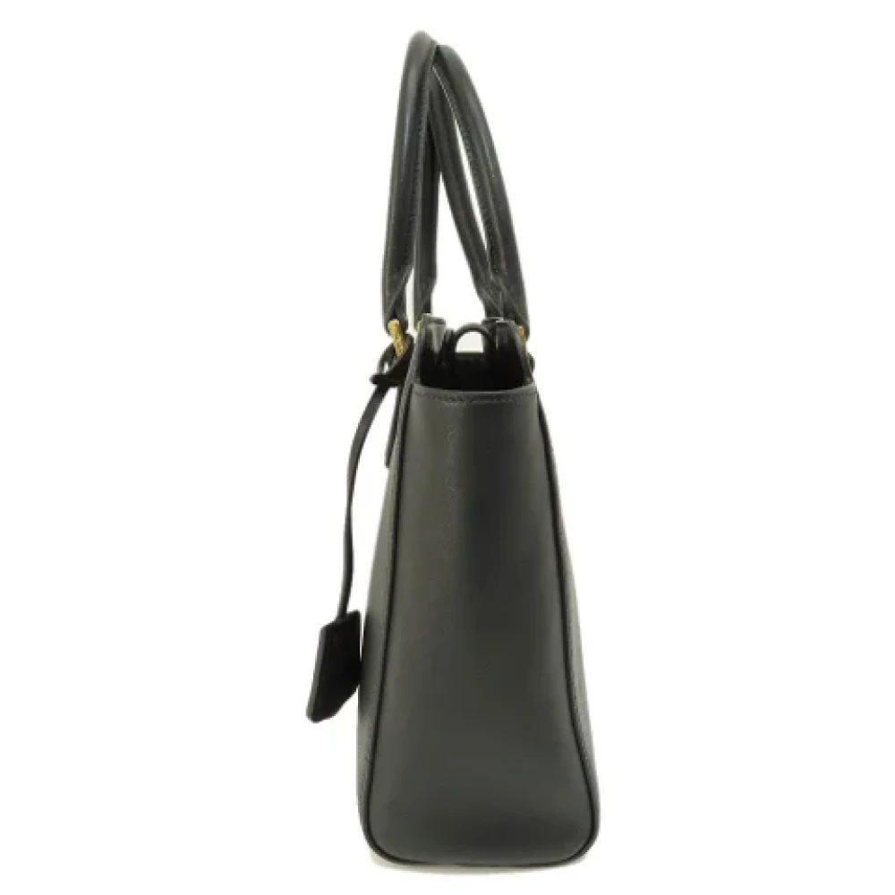 Prada Vintage Pre-owned Leather totes Black Dames