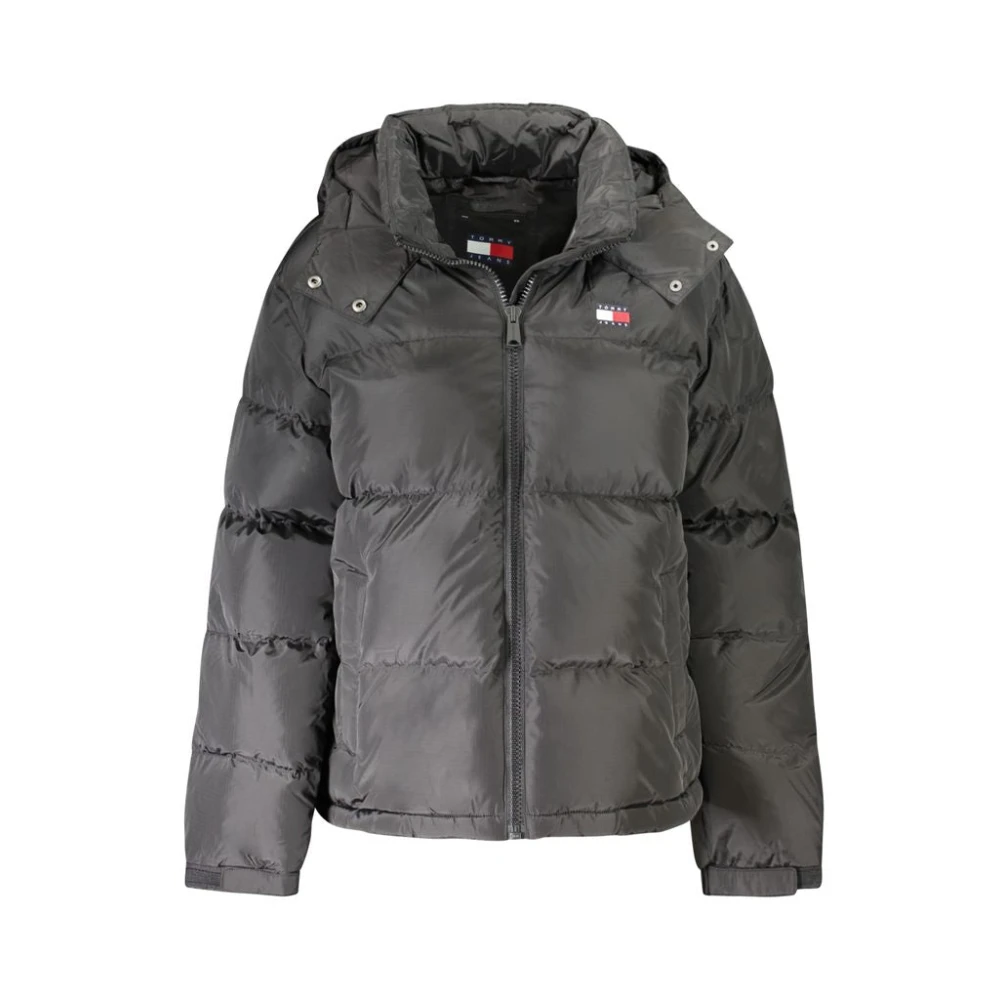 Tommy Hilfiger Women's Black Winter Jackets,, Polyester Jacket & Coat Medium