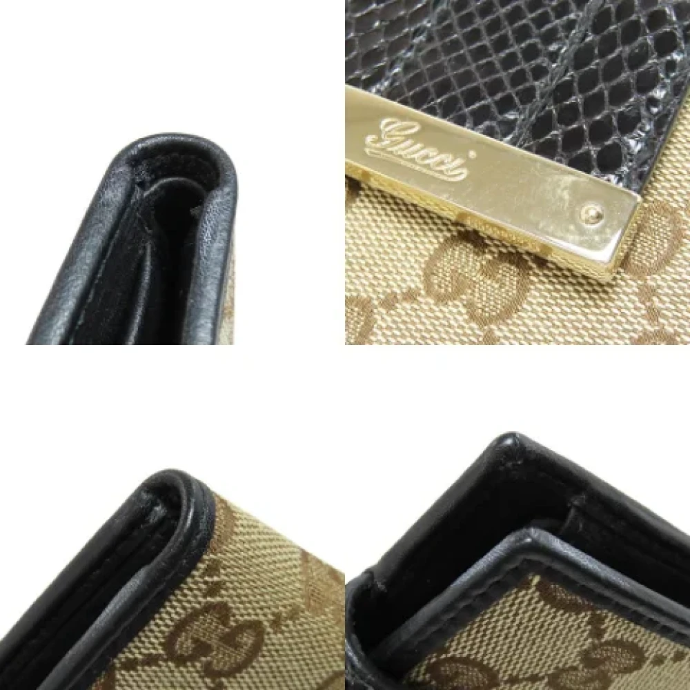 Gucci Vintage Pre-owned Canvas wallets Brown Dames