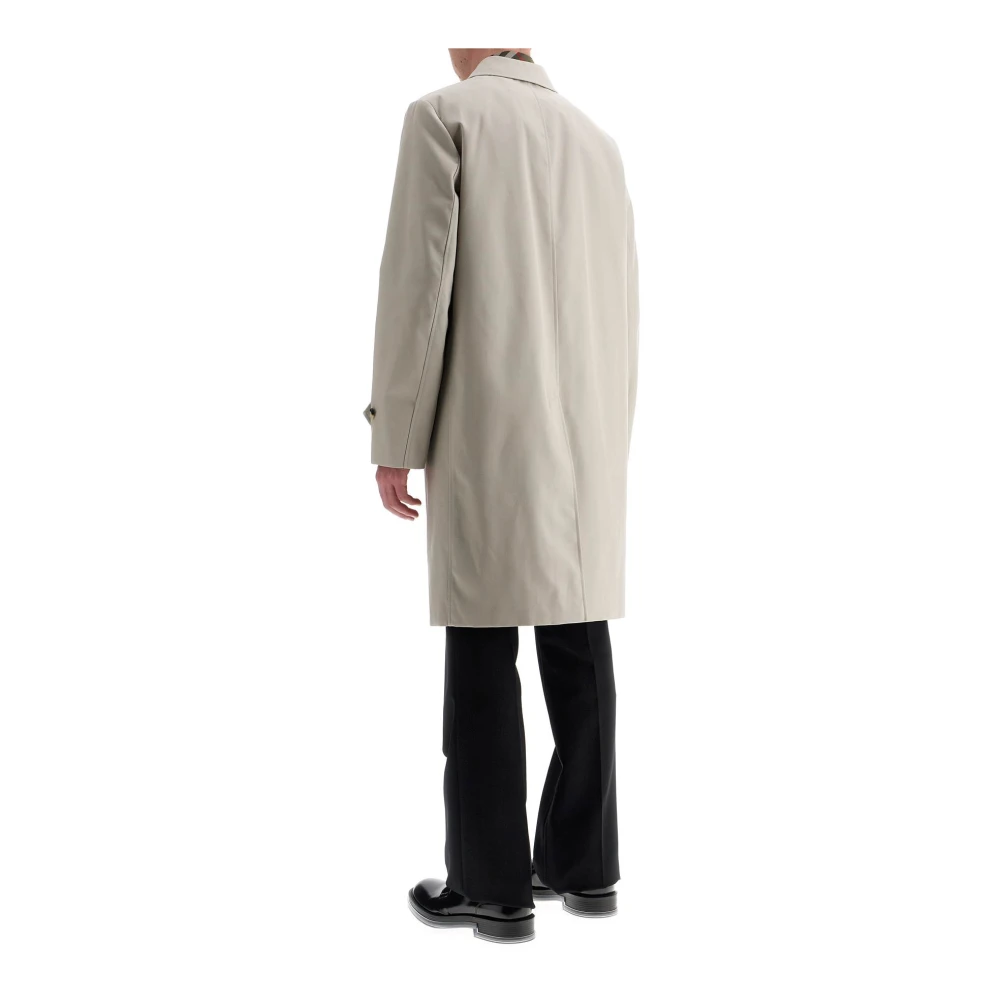 Burberry Klassieke Katoenmix Autojas Gray Heren